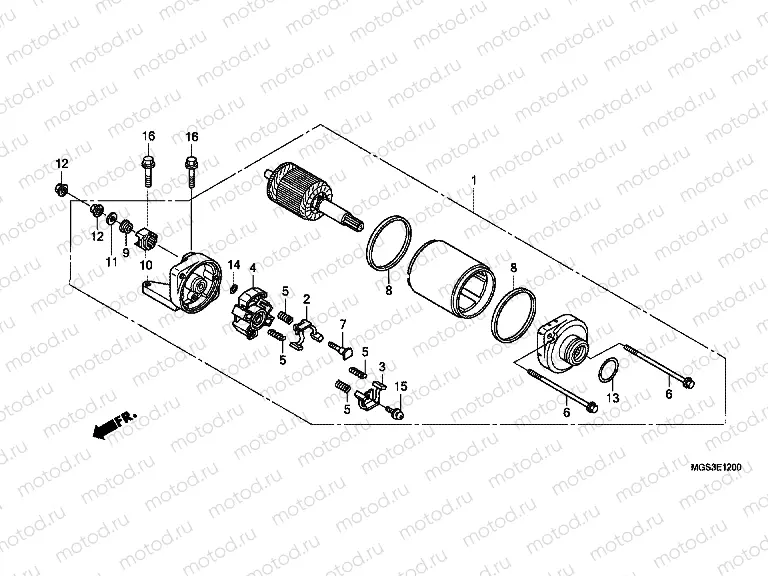 E-12 STARTER ENGINE
