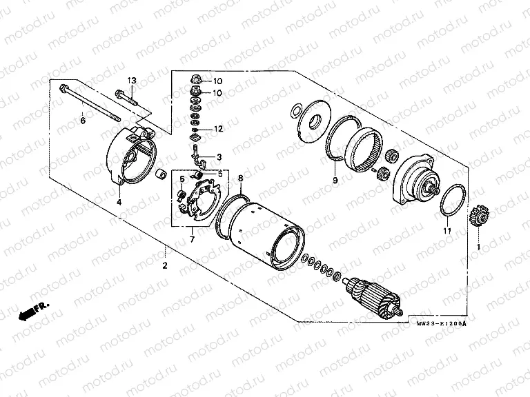 E-12 STARTER ENGINE