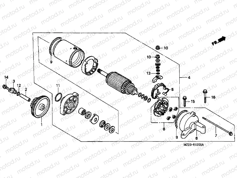 E-12 STARTER ENGINE
