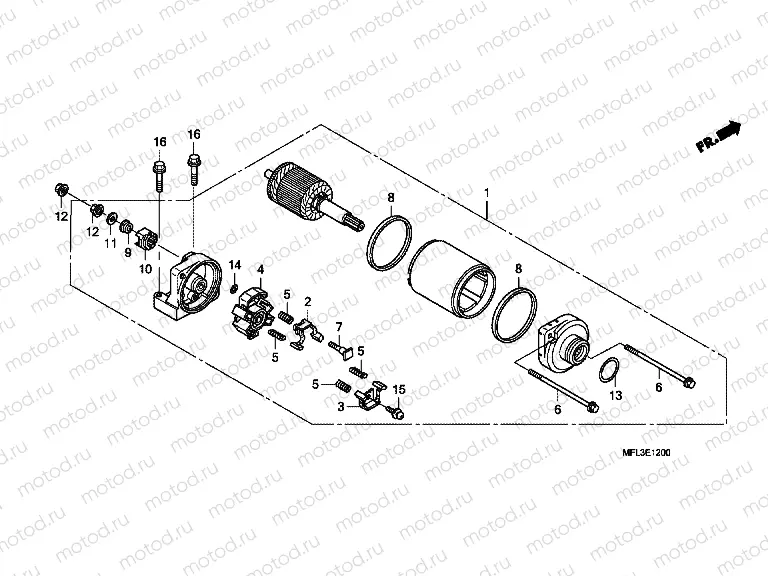 E-12 STARTER ENGINE
