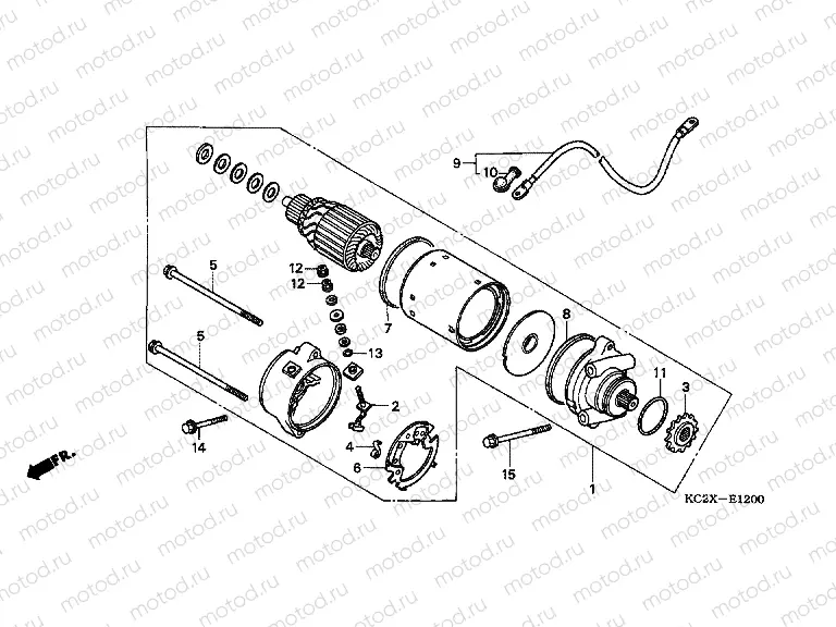 E-12 STARTER ENGINE