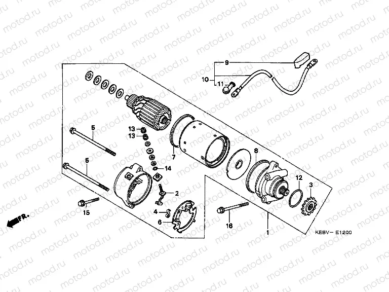 E-12 STARTER ENGINE