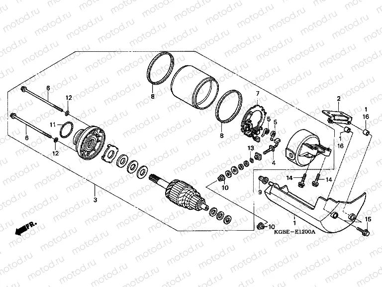 E-12 STARTER ENGINE