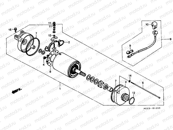 E-12 STARTER ENGINE