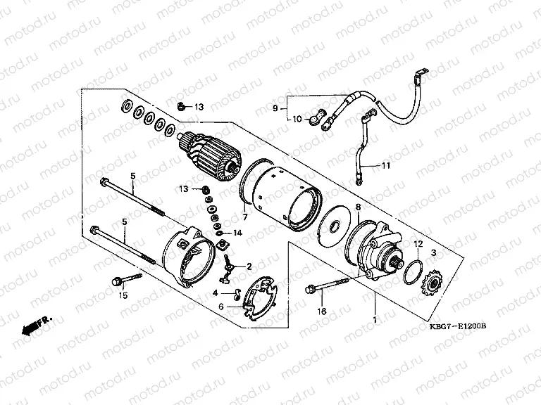 E-12 STARTER ENGINE