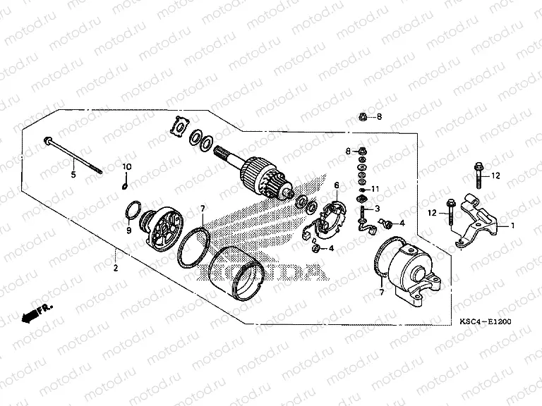 E-12 STARTER ENGINE