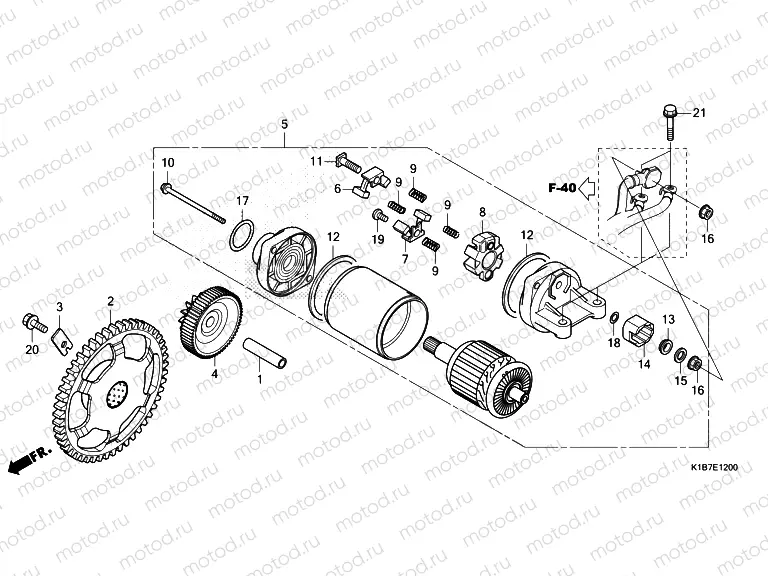 E-12 STARTER MOTOR