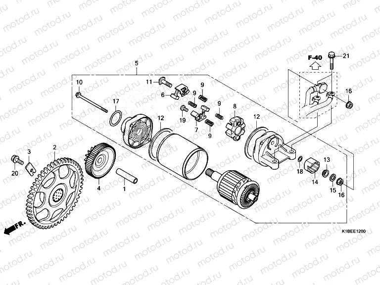 E-12 STARTER MOTOR