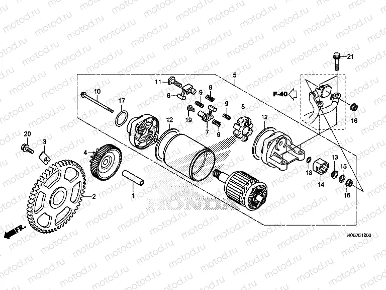 E-12 STARTER MOTOR