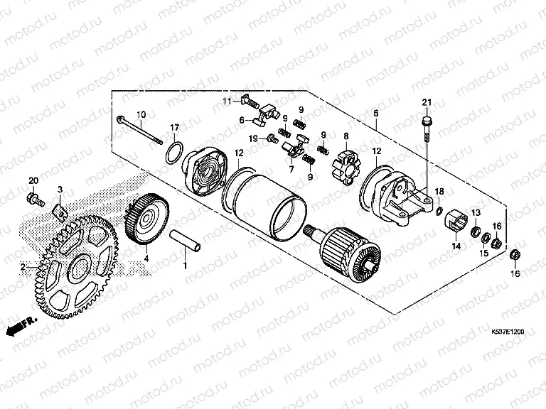 E-12 STARTER MOTOR