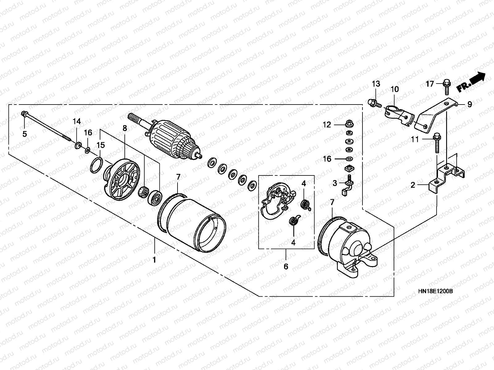 E-12 STARTING MOTOR
