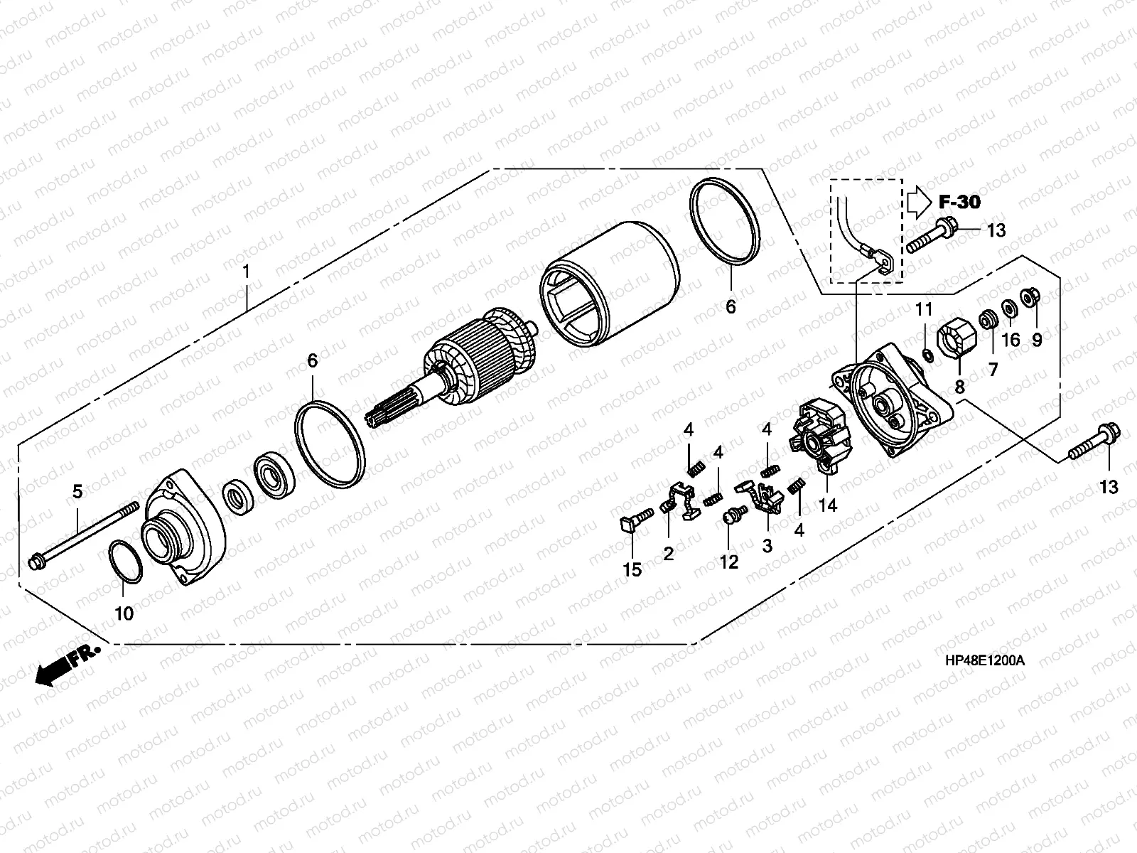 E-12 STARTING MOTOR