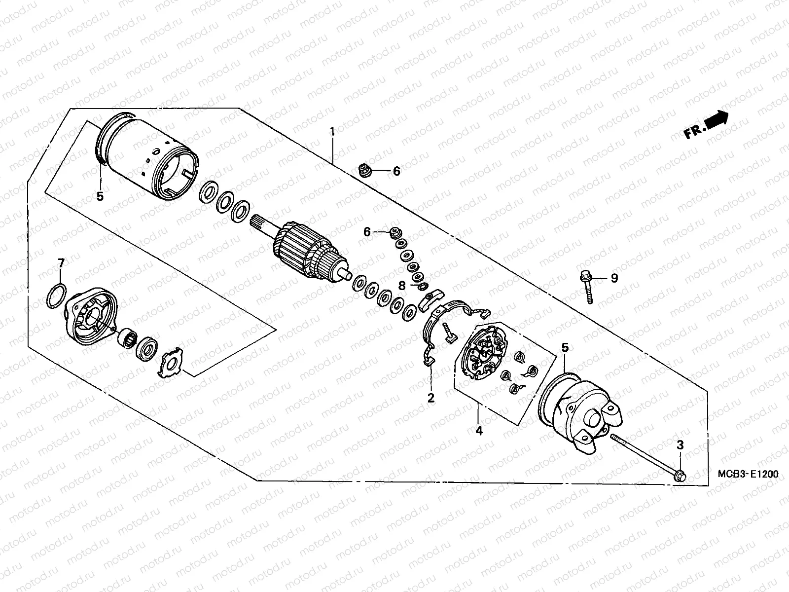 E-12 STARTING MOTOR