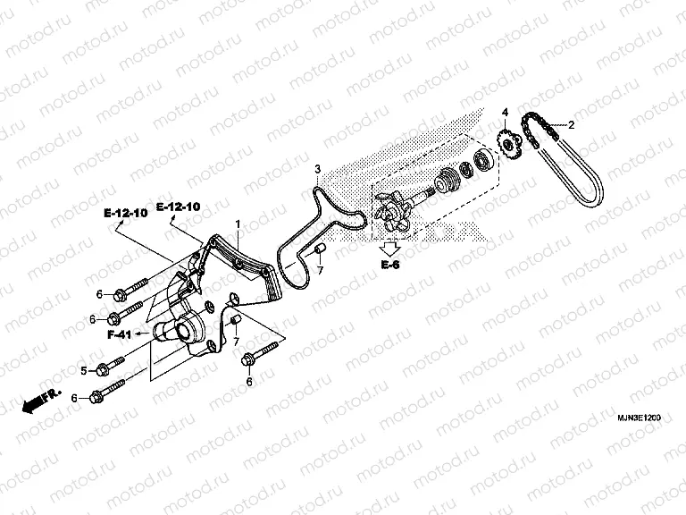 E-12 WATER PUMP COVER