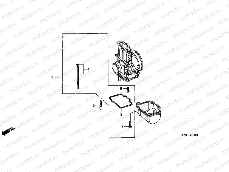 E-13-1 CARBURETOR O.P. KIT (2)