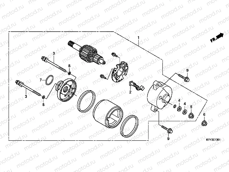E-13-1 STARTER ENGINE (YUHUAN AVIATION MACHINARY)