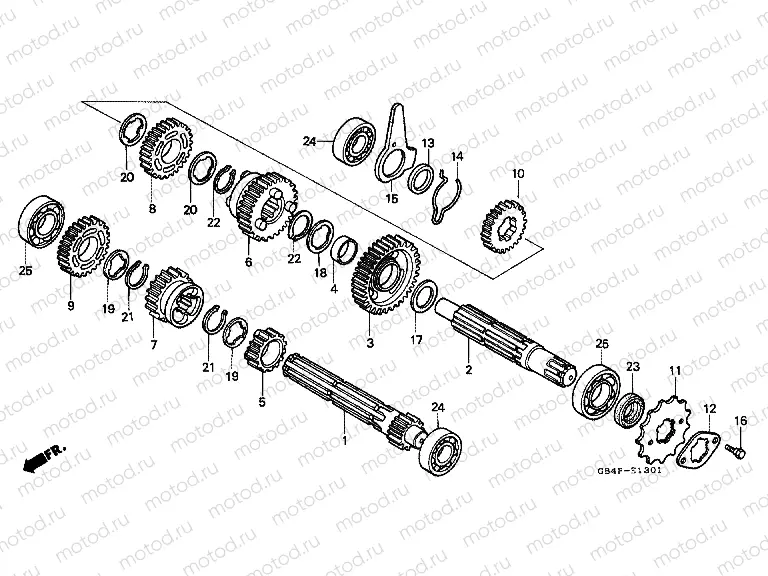 E-13-1 TRANSMISSION (C50SP / C50ST)