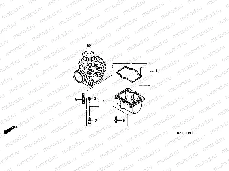 E-13 CARBURETOR O.P. KIT (1)