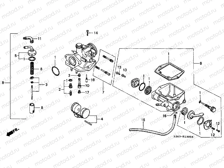 E-13 CARBURETOR (ST50C / ST70C / K)