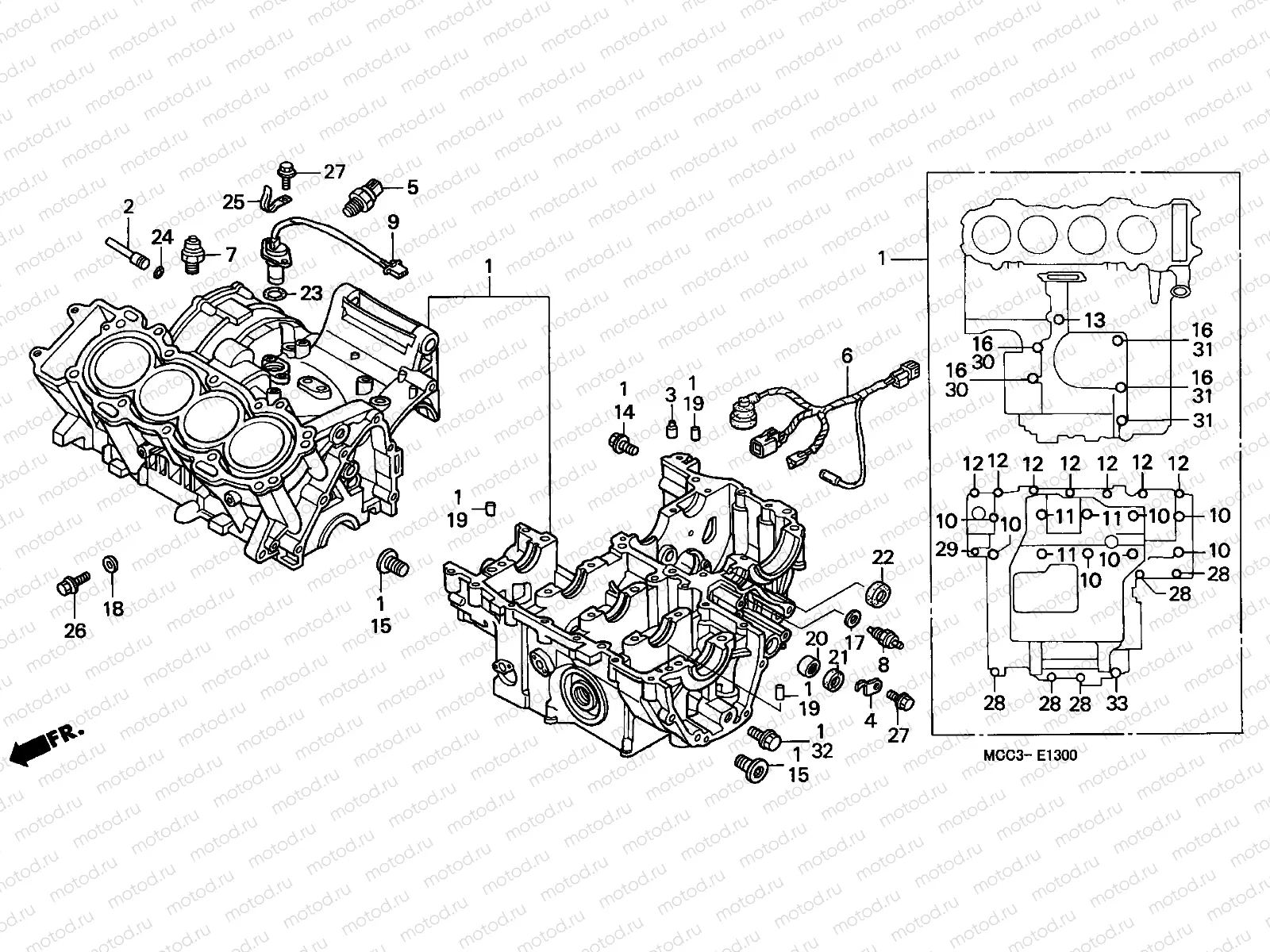 E-13 CRANKCASE