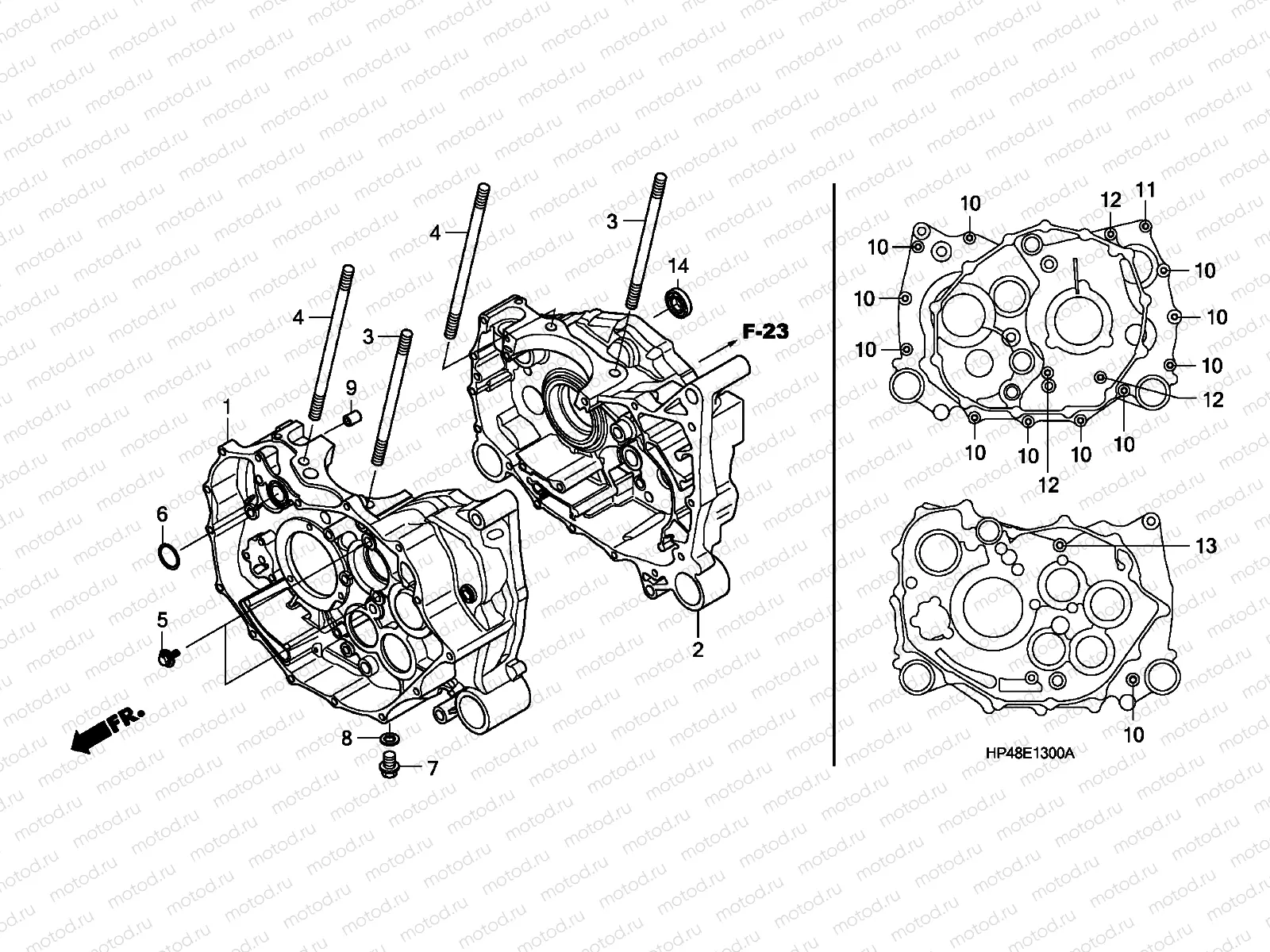 E-13 CRANKCASE