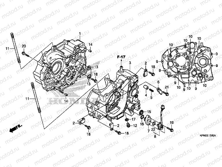 E-13 CRANKCASE