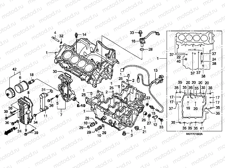 E-13 CRANKSHAFT (CBF600S6 / SA6 / N6 / NA6)