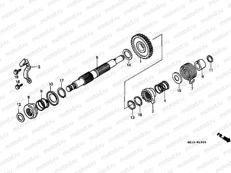 E-13 DRIVE SHAFT AXLE