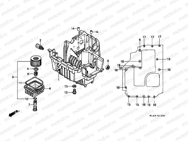 E-13 LOWER CRANKSHAFT