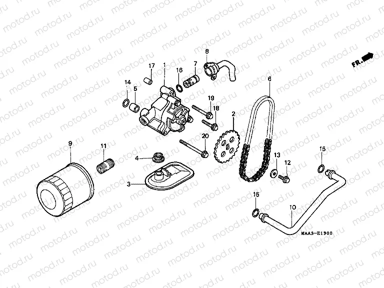 E-13 OIL FILTER / OIL PUMP