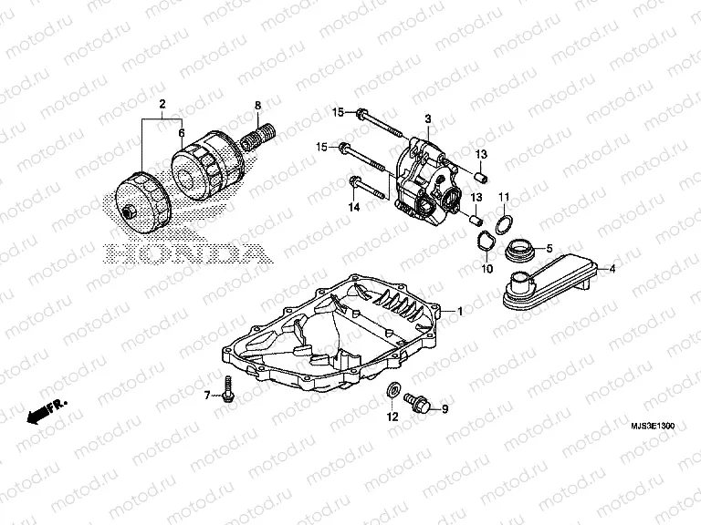E-13 OIL PAN / OIL PUMP