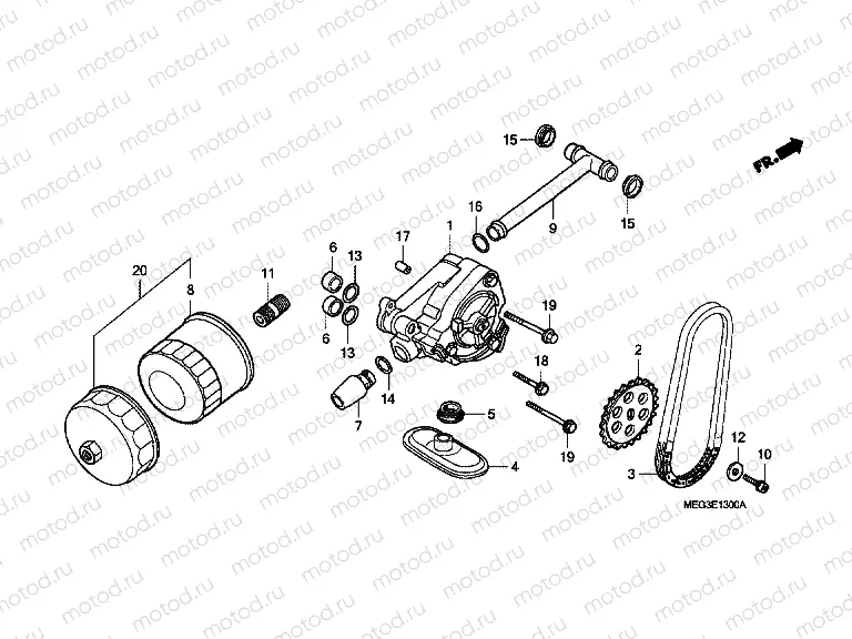 E-13 OIL PUMP
