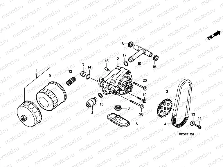 E-13 OIL PUMP