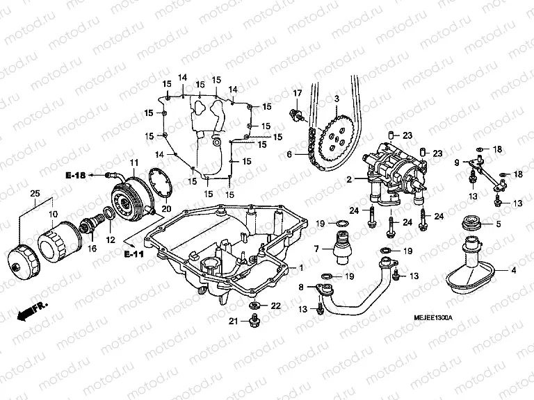 E-13 OIL TANK / OIL PUMP
