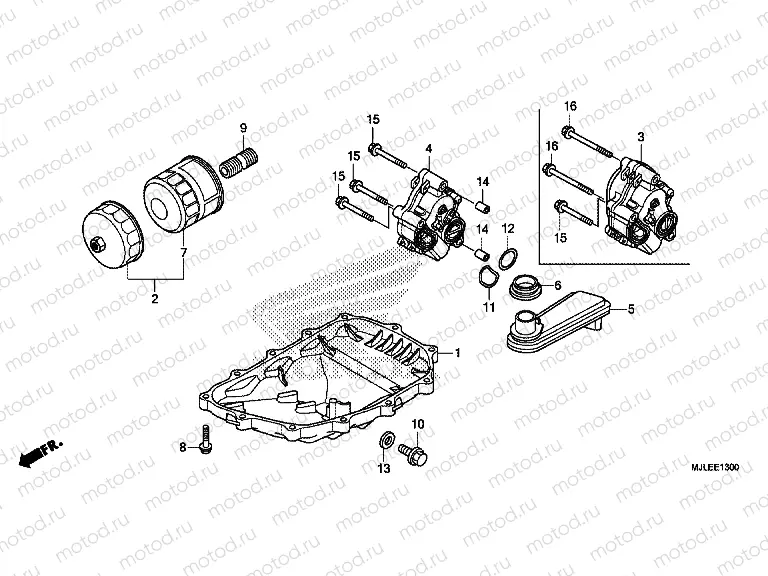 E-13 OIL TANK / OIL PUMP