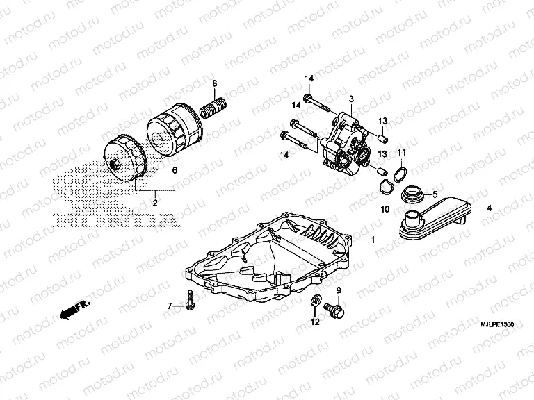 E-13 OIL TANK / OIL PUMP