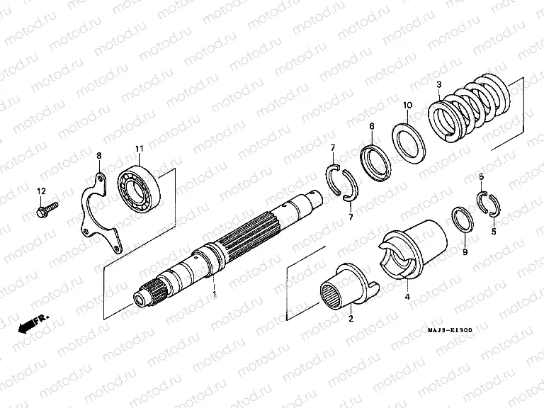 E-13 PRIMARY AXLE
