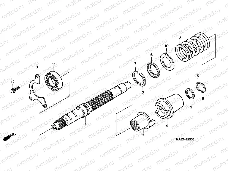 E-13 PRIMARY AXLE