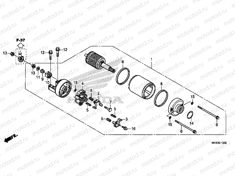 E-13 STARTER MOTOR