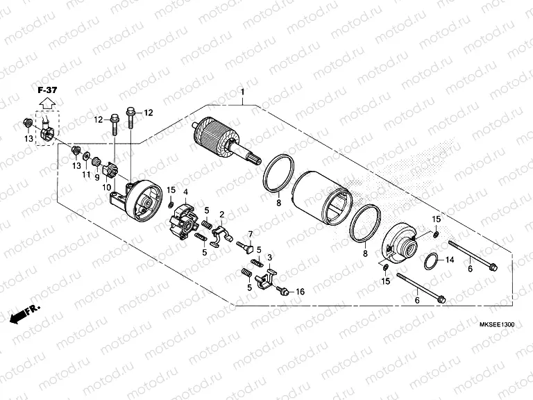 E-13 STARTER MOTOR