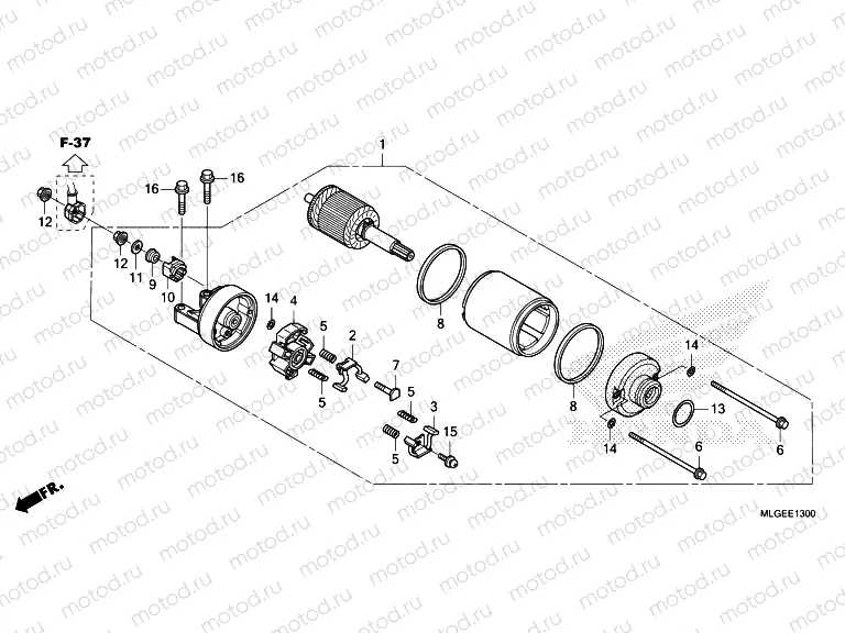 E-13 STARTER MOTOR
