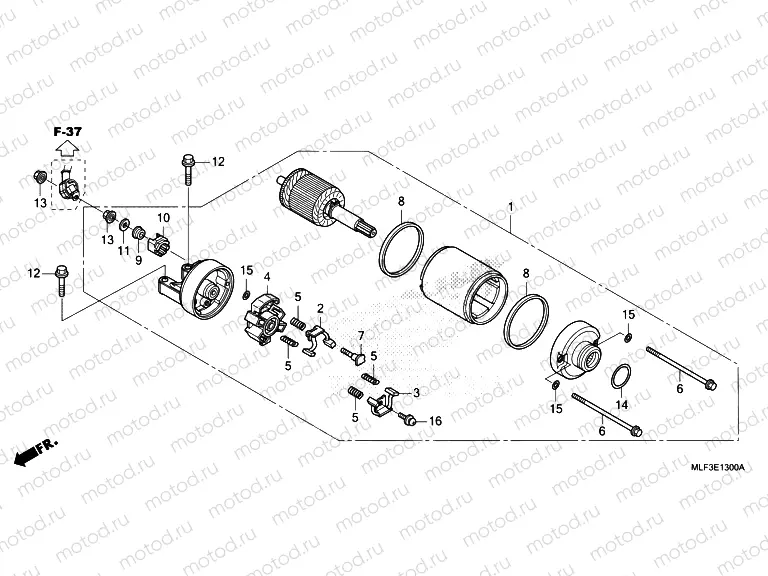 E-13 STARTER MOTOR