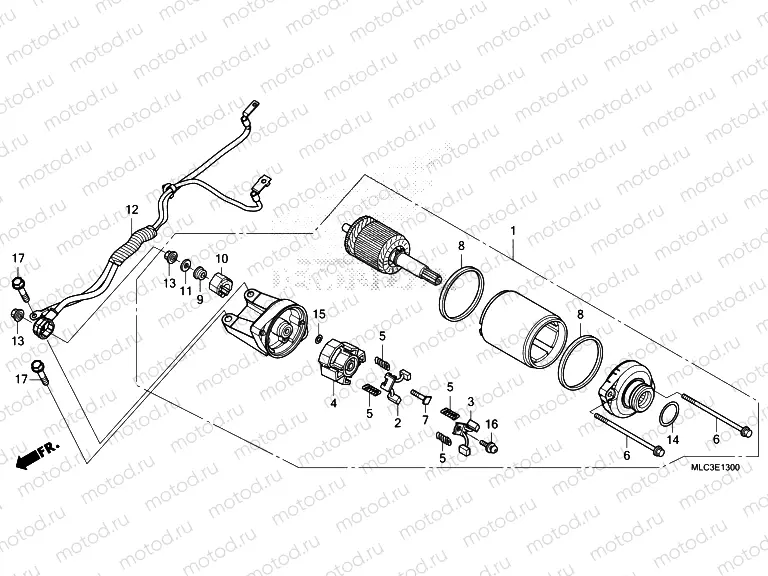 E-13 STARTER MOTOR