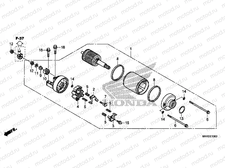 E-13 STARTER MOTOR