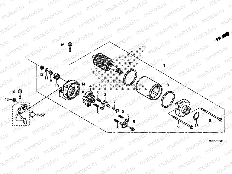 E-13 STARTER MOTOR