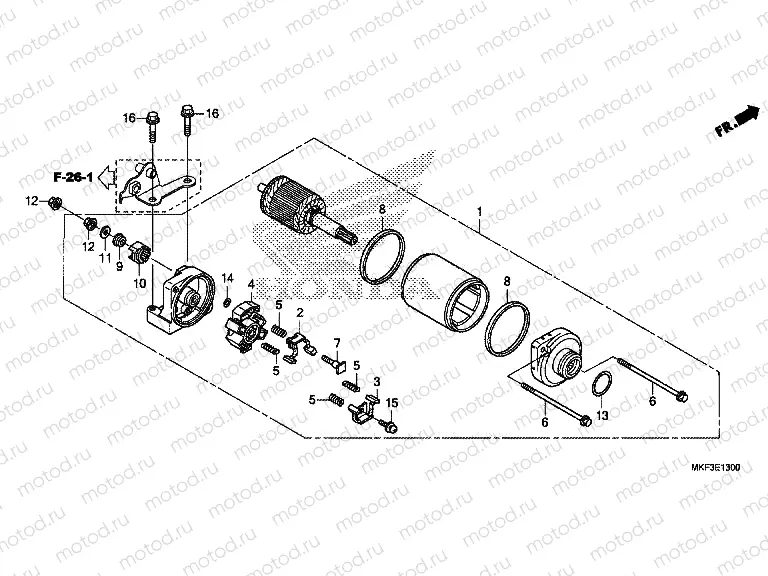 E-13 STARTER MOTOR