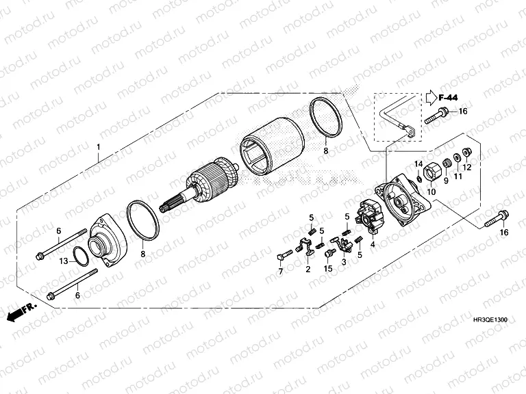 E-13 STARTER MOTOR