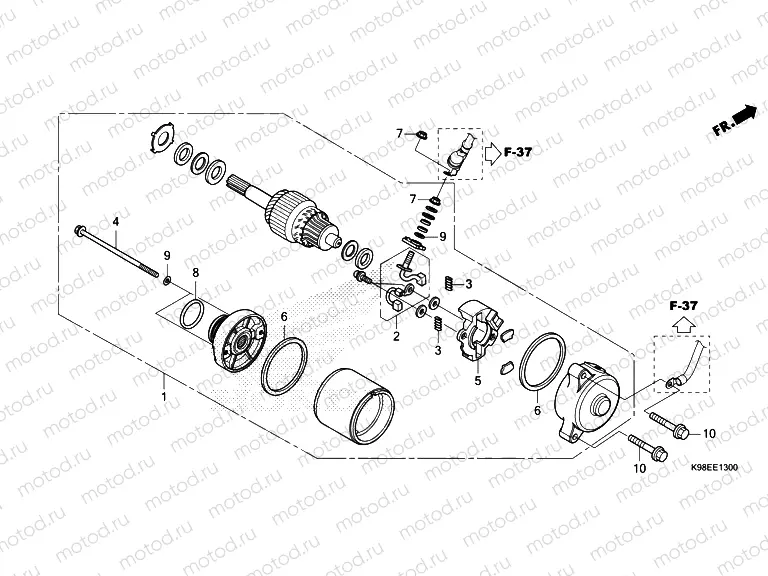 E-13 STARTER MOTOR