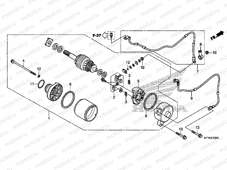 E-13 STARTER MOTOR