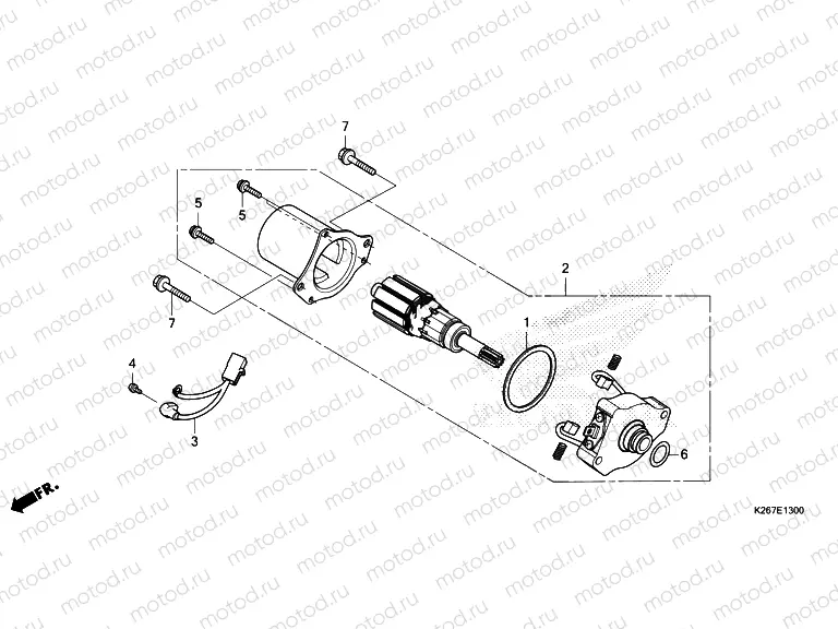 E-13 STARTER MOTOR